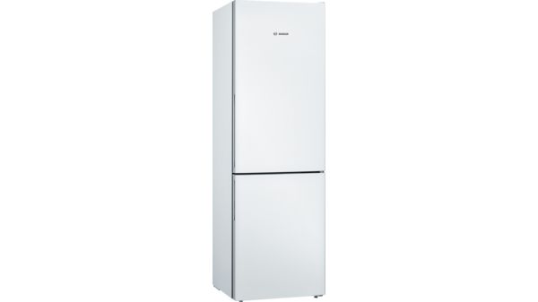 Serie | 4 Szabadonálló, alulfagyasztós hűtő-fagyasztó kombináció 186 x 60 cm Fehér KGV36VW32 KGV36VW32-1