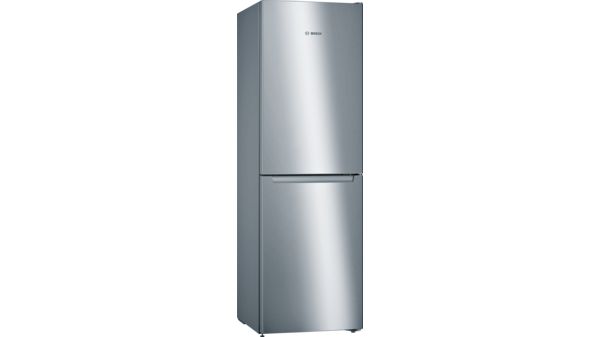 Serie | 2 Free-standing fridge-freezer with freezer at bottom 186 x 60 cm Inox-look KGN34NL3AG KGN34NL3AG-1