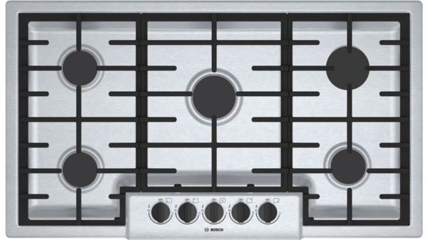 500 Series Gas Cooktop 36'' Stainless steel NGM5656UC NGM5656UC-1