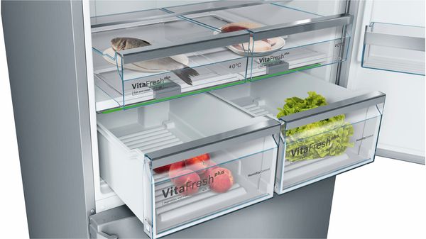Serie | 6 خاصية noFrost, ثلاجة وفريز مستقلة أبواب inoxLook-7
