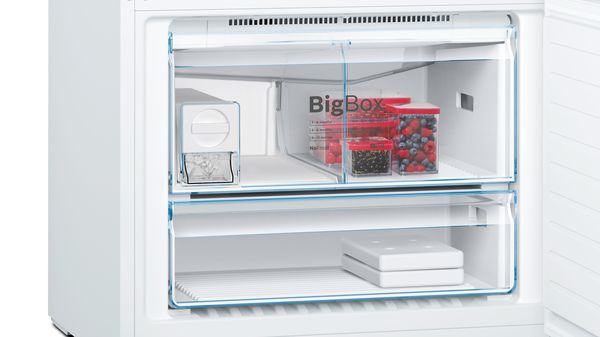 Serie | 6 free-standing fridge-freezer with freezer at bottom 186 x 86 cm White KGD86AW304 KGD86AW304-6
