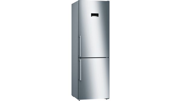 Serie | 4 Free-standing fridge-freezer with freezer at bottom 186 x 60 cm Inox-easyclean KGN36XI35G KGN36XI35G-1