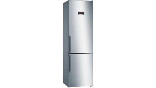 Serie | 4 Szabadonálló, alulfagyasztós hűtő-fagyasztó kombináció 203 x 60 cm Nemesacél (ujjlenyomat mentes borítás) KGN39XI38 KGN39XI38-1