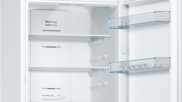 Serie | 4 Szabadonálló, alulfagyasztós hűtő-fagyasztó kombináció 186 x 60 cm Fehér KGN36XW35 KGN36XW35-5