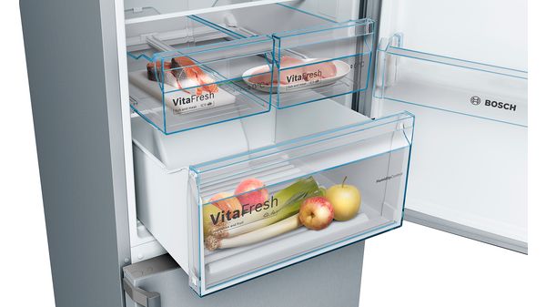 Serie | 4 Free-standing fridge-freezer with freezer at bottom 203 x 60 cm Inox-look KGN39XL35G KGN39XL35G-5