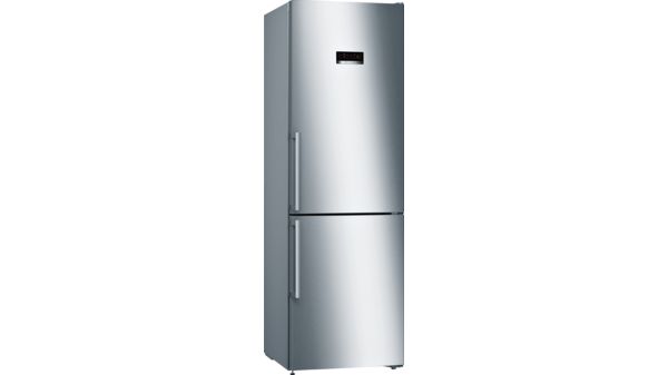 Serie | 4 Szabadonálló, alulfagyasztós hűtő-fagyasztó kombináció 60 cm, Inox-look KGN36XL3P KGN36XL3P-1