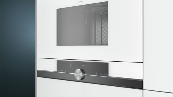 iQ700 Mikroovn til indbygning Hvid BF834LGW1 BF834LGW1-2