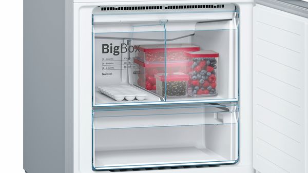 Serie 6 Alttan Donduruculu Buzdolabı 193 x 70 cm Kolay temizlenebilir Inox KGN56HI30N KGN56HI30N-6