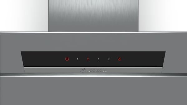Serie | 4 Wall-mounted cooker hood 60 cm clear glass black printed DWK67BM60B DWK67BM60B-2