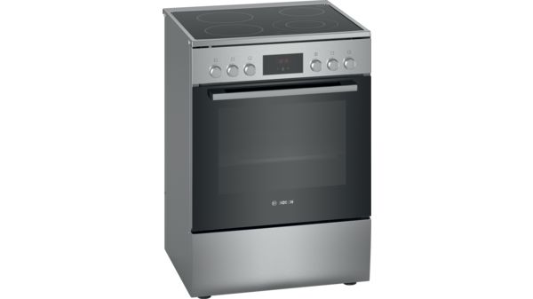 freestanding electric cooker with halogen hob