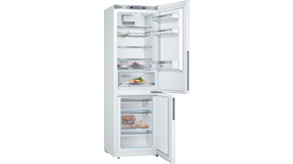 Series 6 Free-standing fridge-freezer with freezer at bottom 186 x 60 cm White KGE36AWCA KGE36AWCA-2