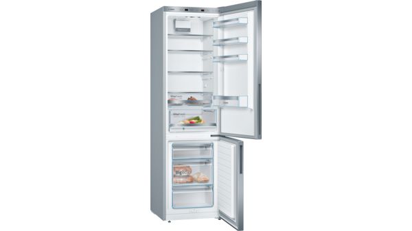 Serie | 4 Szabadonálló, alulfagyasztós hűtő-fagyasztó kombináció 201 x 60 cm Nemesacél kinézet KGE392L4A KGE392L4A-2
