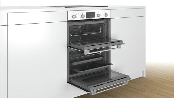 Serie | 4 Built-under double oven White NBS533BW0B NBS533BW0B-4
