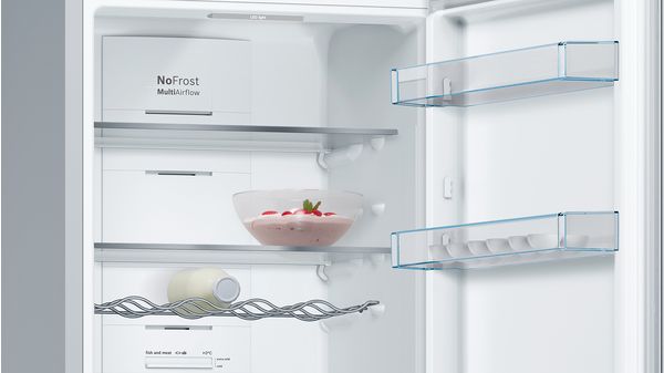 Serie 4 Samostojeći hladnjak sa zamrzivačem na dnu 186 x 60 cm Izgled nehrđajućeg čelika KGN36VLEC KGN36VLEC-4