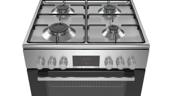 Série 4 Cuisinière avec table de cuisson à gaz Acier inoxydable HXN390D50 HXN390D50-2
