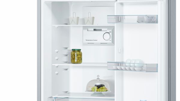Series 2 Free-standing fridge-freezer with freezer at bottom 186 x 60 cm Stainless steel look KGN34NL30G KGN34NL30G-3