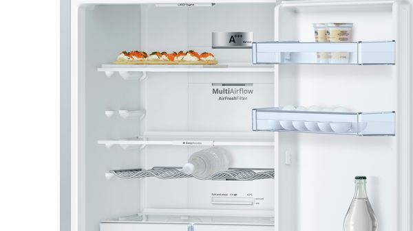 Series 4 Free-standing fridge-freezer with freezer at bottom 186 x 60 cm Stainless steel (with anti-fingerprint) KGN36XI46 KGN36XI46-4