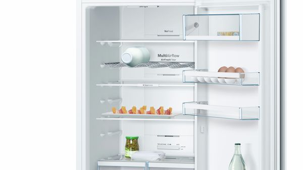 Series 4 free-standing fridge-freezer with freezer at bottom 203 x 60 cm White KGN39KW35 KGN39KW35-4