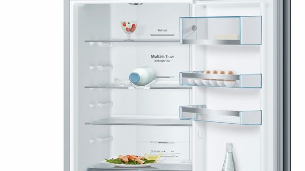 Serie | 6 free-standing fridge-freezer with freezer at bottom, glass door 203 x 60 cm Zwart KGN39LB35 KGN39LB35-3
