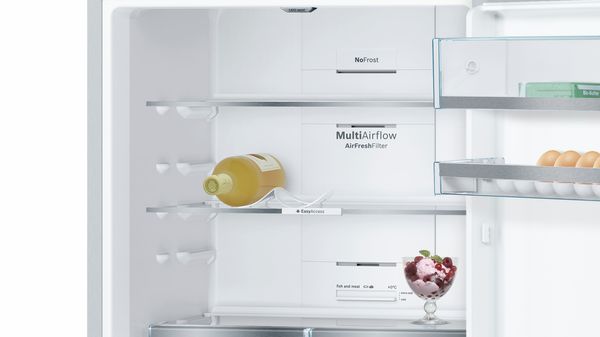 Serie | 6 free-standing fridge-freezer with freezer at bottom 186 x 70 cm Inox-easyclean KGN46AI30U KGN46AI30U-3