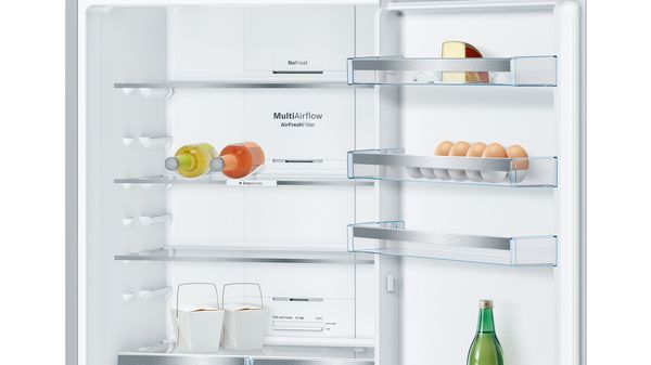 Series 4 free-standing fridge-freezer with freezer at bottom 203 x 70 cm Stainless steel (with anti-fingerprint) KGN49XI30U KGN49XI30U-3