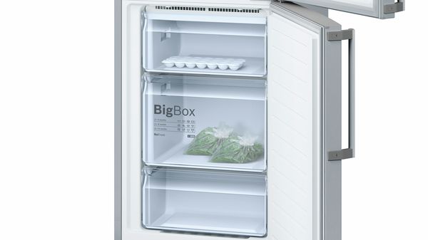 Serie | 4 Free-standing fridge-freezer with freezer at bottom 186 x 60 cm Inox-look KGN34XL35G KGN34XL35G-4