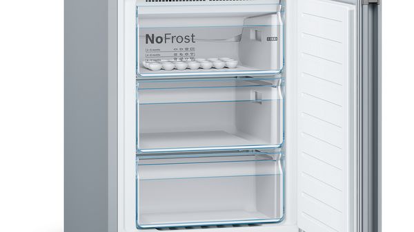 Series 4 free-standing fridge-freezer with freezer at bottom 186 x 60 cm Stainless steel look KGN36XL30U KGN36XL30U-5