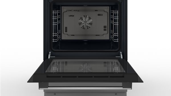 Bosch Free Standing Electric Cooker Silver/Black HKQ38A150M