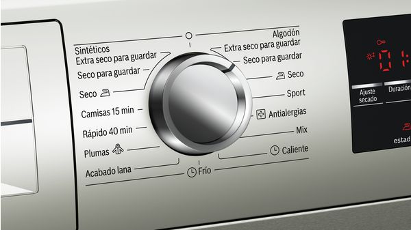 Serie 6 Secadora de condensación 9 kg Acero inoxidable antihuellas WTG8620XCL WTG8620XCL-5
