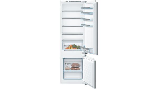 Serie | 4 Beépíthető, alulfagyasztós hűtő-fagyasztó kombináció 177.2 x 54.1 cm flat hinge KIV87VFF0 KIV87VFF0-1