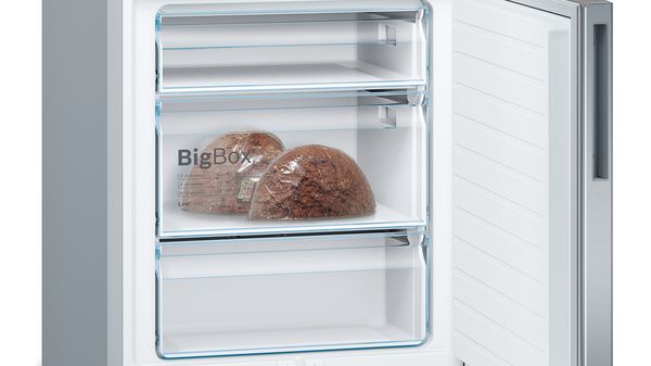 Series 6 Free-standing fridge-freezer with freezer at bottom 201 x 70 cm Brushed steel anti-fingerprint KGE49AICAG KGE49AICAG-6