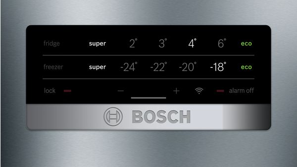 Serie | 4 free-standing fridge-freezer with freezer at bottom 186 x 70 cm مظهر الفولاذ المقاوم للصدأ KGN46XL3E8 KGN46XL3E8-3