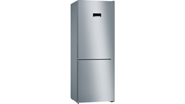 Serie | 4 free-standing fridge-freezer with freezer at bottom 186 x 70 cm مظهر الفولاذ المقاوم للصدأ KGN46XL3E8 KGN46XL3E8-1