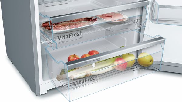 Serie | 6 free-standing fridge-freezer with freezer at top 186 x 70 cm Stainless steel (with anti-fingerprint) KDD46XI30I KDD46XI30I-8