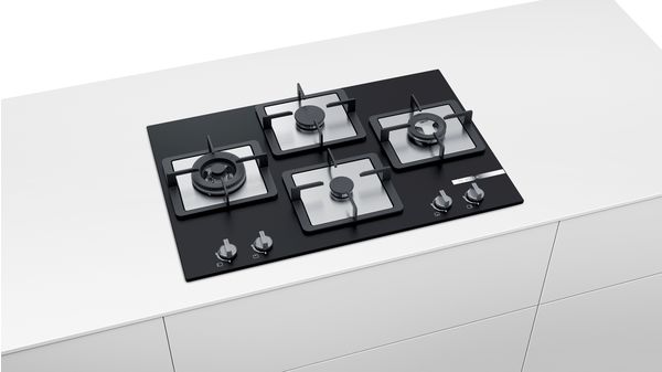 Series 4 Gas hob 75 cm Tempered glass, Black PPI7S6F20I PPI7S6F20I-10