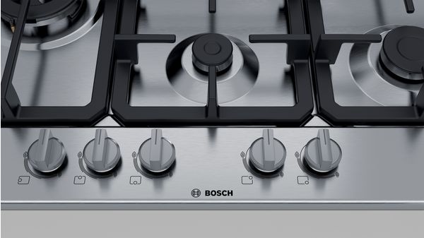 Piano cottura Gas in acciaio Bosch PGS7B5B90