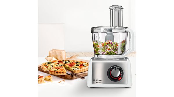 Food processor MultiTalent 8 1250 W White, Brushed stainless steel MC812S844 MC812S844-3