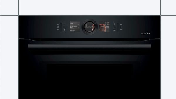 Serie 8 Oven met magnetron 60 x 60 cm Carbon black HMG836NC6 HMG836NC6-2