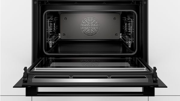 Series 8 Built-in compact oven with microwave function 60 x 45 cm Carbon black CMG836NC1 CMG836NC1-3