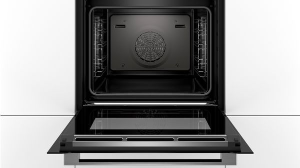 Serie | 8 Built-in oven with added steam function 60 x 60 cm Stainless steel HRG635BS1B HRG635BS1B-2