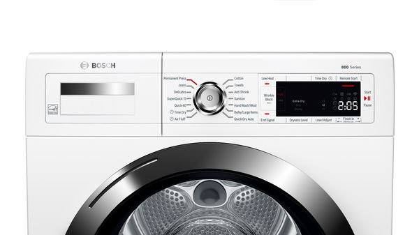 800 Series Compact Condensation Dryer WTG865H3UC WTG865H3UC-2