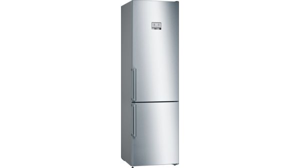 Serie | 6 Free-standing fridge-freezer with freezer at bottom 204 x 60 cm Inox-easyclean KGN39HIEP KGN39HIEP-1