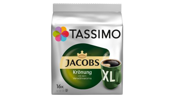 Coffee Tassimo T-Discs: Jacobs Krönung XL Pack of 16 drinks 00574791 00574791-1