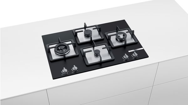 Series 4 Gas hob 75 cm Tempered glass, Black PPI7S6F20I PPI7S6F20I-9