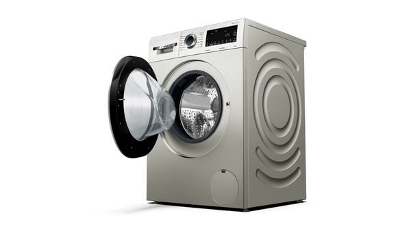 Serie | 4 washing machine, frontloader fullsize 9 kg 1200 rpm, silver inox WGA242XVME WGA242XVME-6