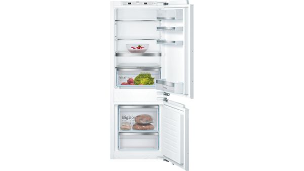 Serie 6 Integreerbare koel-vriescombinatie met bottom-freezer 157.8 x 55.8 cm Vlakscharnier KIS77AFE0 KIS77AFE0-1