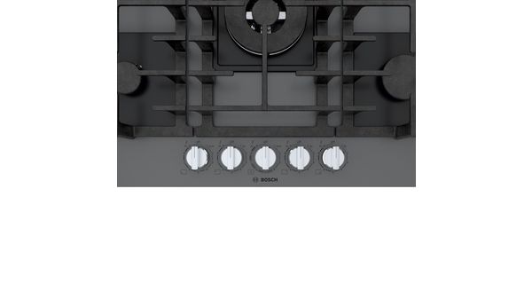 Benchmark® Gas Cooktop 30'' Tempered glass, Dark silver NGMP077UC NGMP077UC-13