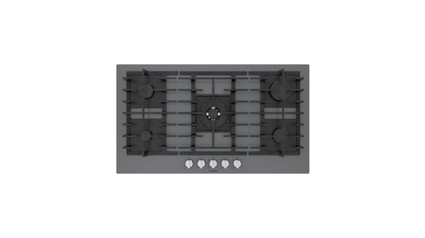 Benchmark® Gas Cooktop 36'' Tempered glass, Dark silver NGMP677UC NGMP677UC-19