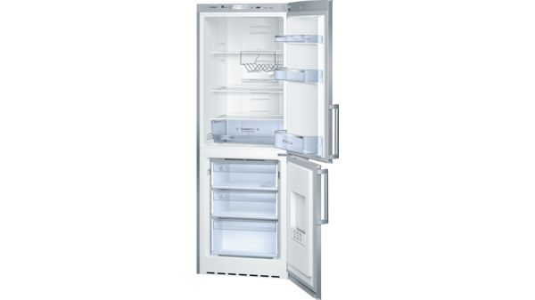 Serie | 4 Samostojeći hladnjak sa zamrzivačem na dnu 170 x 60 cm Izgled nehrđajućeg čelika KGN33X48 KGN33X48-1