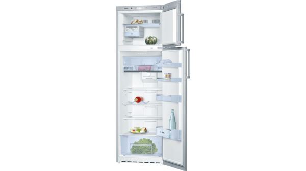 Serie | 4 Freestanding Fridge-freezer (Top freezer) 186 x 60 cm Stainless steel (with anti-fingerprint) KDN32X73 KDN32X73-1